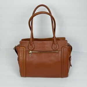 Lancaster Paris Brown Leather Bag